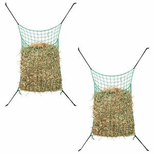 vidaXL Heunetze 2 Stk. Rechteckig Gr&uuml;n 200x120 cm PP