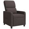 vidaXL Liegesessel Dunkelbraun Polyester