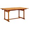 vidaXL 7-tlg. Garten-Essgruppe Massivholz Akazie 160-240 cm