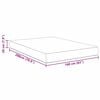vidaXL Bettmatratze mit Matratze Hellgrau 160 x 200 cm Stoff