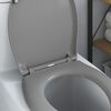 vidaXL Toilettensitz Grau 44,8 x 37,3 x 4,2 cm Duroplast