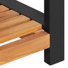 vidaXL Bank mit Speicher Braun 160 x 30 x 50 cm Massivholz Teak