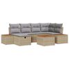 vidaXL Garten-Sofa-Set 7 pcs Beige 55 x 62 x 69 cm Poly Rattan