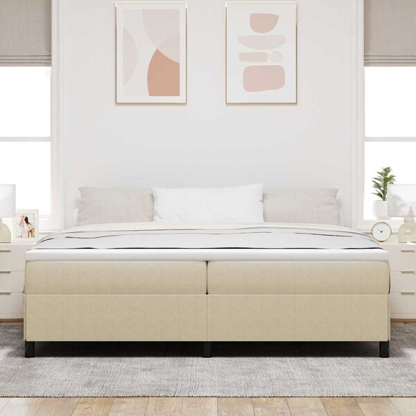 vidaXL Boxspringbett Grau-Gr&uuml;n 200 x 200 cm Samt