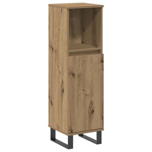 vidaXL Badschrank Artisan-Eiche 30x30x100 cm Holzwerkstoff