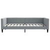 vidaXL Tagesbett mit Matratze Hellgrau 100x200 cm Stoff