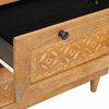 vidaXL Sideboard Hellbraun 60 x 33 x 75 cm massives Mangoholz