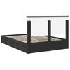 vidaXL Aufbewahrungsbett Schwarz 150 x 200 cm Holzwerkstoff