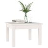 vidaXL Couchtisch Wei&szlig; 45x45x30 cm Massivholz Kiefer