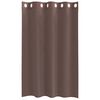 vidaXL Voile Vorh&auml;nge mit &Ouml;sen 2 Stk. Braun 140x175 cm