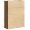 vidaXL B&uuml;cherregal Braun Eichen-Optik 60x24x85 cm Holzwerkstoff