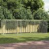 vidaXL Hundek&auml;fig Silber 600 x 200 x 200 cm Verzinkter Stahl