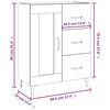 vidaXL Sideboard Wei&szlig; 69,5x34x90 cm Holzwerkstoff