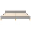 vidaXL Bettgestell ohne Matratze Hellgrau 180x200 cm Stoff