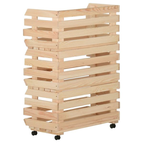 vidaXL Gem&uuml;sewagen 57x30x80 cm Massivholz Kiefer
