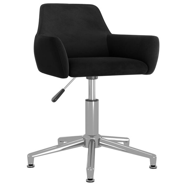 vidaXL Esszimmerst&uuml;hle 6 Stk. Drehbar Schwarz Samt
