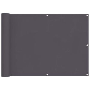vidaXL Balkon-Sichtschutz Anthrazit 75x700 cm 100 % Polyester-Oxford