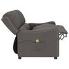 vidaXL 2-Sitzer Massagesessel Dunkelgrau Stoff
