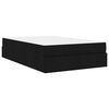 vidaXL Bettgestell mit Matratze mit Matratze 2 pcs Schwarz Stoff