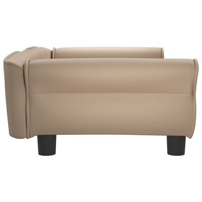 vidaXL Hundebett Cappuccino-Braun 95x55x30 cm Kunstleder