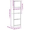 vidaXL Schuhschrank mit 4 Klappen Wei&szlig; 60x34x187,5 cm