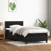 vidaXL Boxspringbett mit Matratze & LED Schwarz 90x210 cm Samt