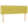 vidaXL Boxspringbett mit Matratze & LED Gr&uuml;n 140x200 cm Stoff