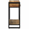 vidaXL Konsolentisch mit Regal Braun 90 x 33 x 75 cm Massivholz Mango