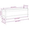 vidaXL Pflanzk&uuml;bel 100x31x31 cm Massivholz Kiefer