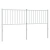 vidaXL Ersatz-Kopfteil Metall Wei&szlig; 150 cm