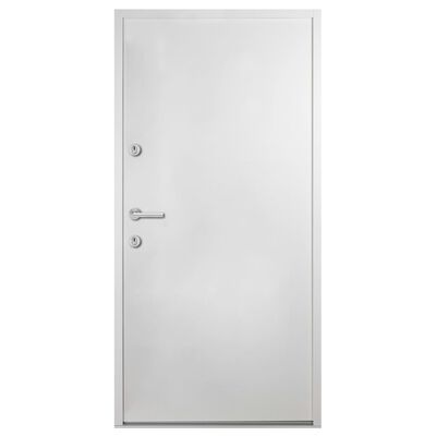vidaXL Haustür Aluminium Weiß 110x207,5 cm