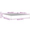 vidaXL Ottoman-Bett ohne Matratze Taupe 180x200 cm Stoff