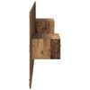 vidaXL Kopfteil mit Schrank mit Schubladen 3 pcs Altholz Holzwerkstoff