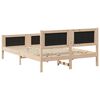 vidaXL Bettrahmen Schwarz 140 x 200 cm Massives Kiefernholz