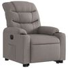 vidaXL Relaxsessel mit Aufstehhilfe Elektrisch Taupe Stoff