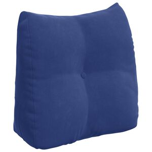 vidaXL R&uuml;ckenkissen Polizeiblau 45 x 24 x 50 cm Samt