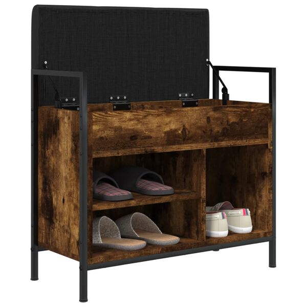 vidaXL Schuhbank R&auml;uchereiche 65,5x32x57,5 cm Holzwerkstoff
