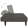 vidaXL Schlafsofa 2-Sitzer Dunkelgrau Mikrofasergewebe