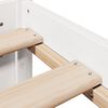 vidaXL Bettgestell mit Kopfteil ohne Matratze Wei&szlig; 90x190 cm