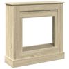vidaXL Kaminumrandung Sonoma-Eiche 90x30x90 cm Holzwerkstoff