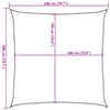 vidaXL Sonnensegel HDPE Quadratisch 2 x 2 m Wei&szlig;