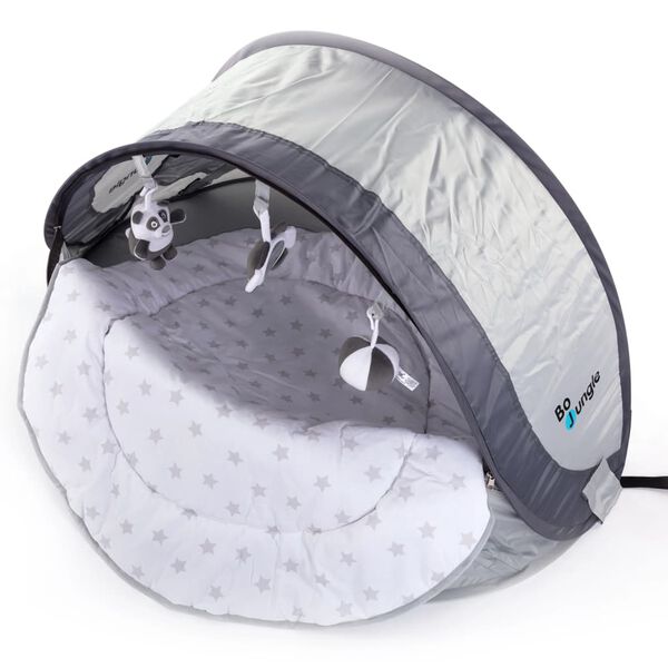 Bo Jungle B-Play Babynest Pop-up-Bett Grey Stars Grau