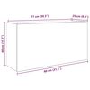 vidaXL Bad-Wandschrank R&auml;uchereiche 80x25x40 cm Holzwerkstoff