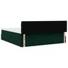 vidaXL Ottoman-Bett mit Matratzen Dunkelgr&uuml;n 180x200 cm Samt