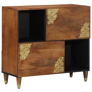 vidaXL Sideboard Honigbraun 80 x 33 x 75 cm Massivholz Mango