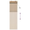 vidaXL Rollo mit Vorh&auml;ngen Natur 60 x 220 cm Bambus