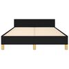 vidaXL Bettgestell ohne Matratze Schwarz 120x190 cm Stoff