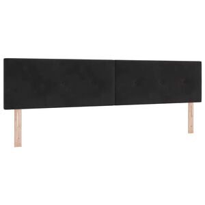 vidaXL Kopfteil mit Kopfteil Schwarz 200 cm Kunstleder