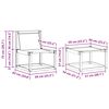 vidaXL Outdoor-Sofagarnitur mit Kissen 5 pcs Nat&uuml;rlich und Hellgrau