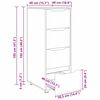 vidaXL Aufbewahrungsschrank Wei&szlig; 40 x 48 x 105 cm Holzwerkstoff
